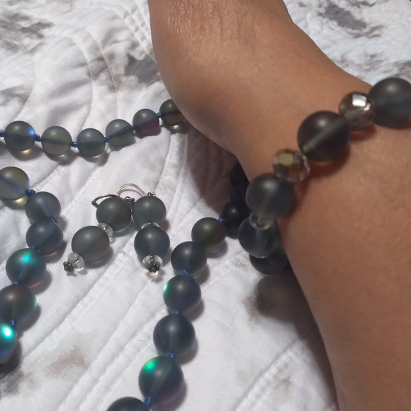 Jewelry Set... Moonstone beads - Picture 5 of 10